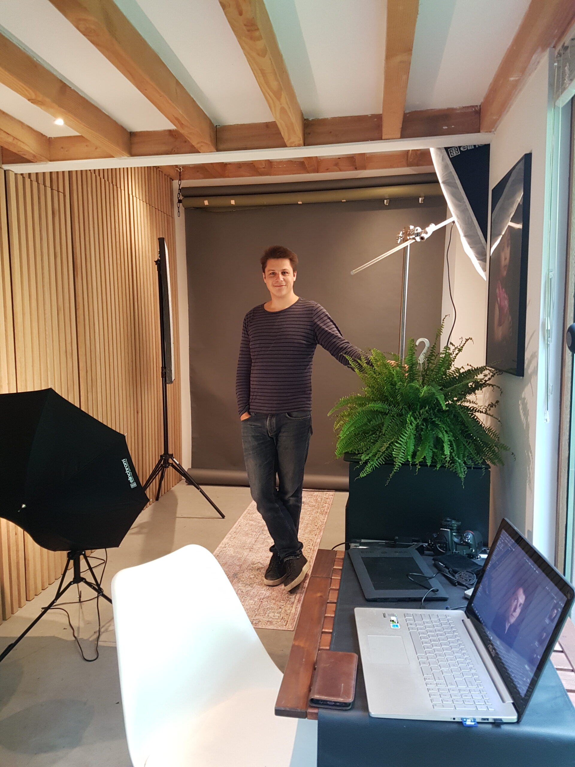 Abel Ponger in his Studio in Amsterdam