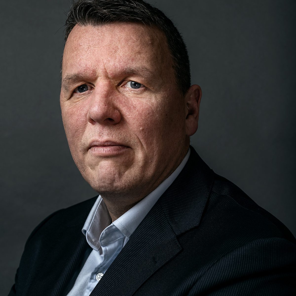 Een portret gemaakt in de studio